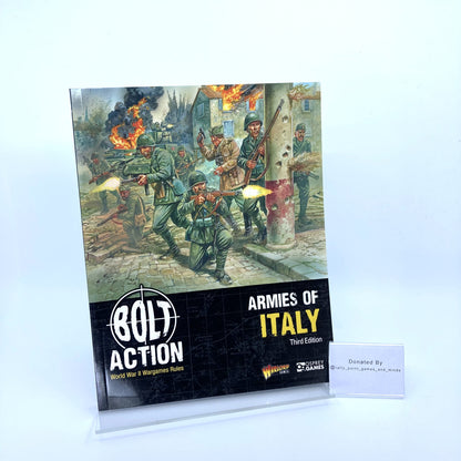 Bolt Action Armies Of Italy Third Edition Rulebook - Donated By @rally_point_games_and_minds