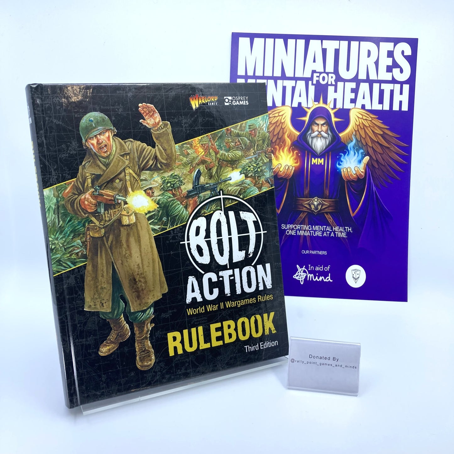 Bolt Action Third Edition Rulebook signed by John Stallard - Donated By @rally_point_games_and_minds