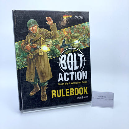 Bolt Action Third Edition Rulebook signed by John Stallard - Donated By @rally_point_games_and_minds