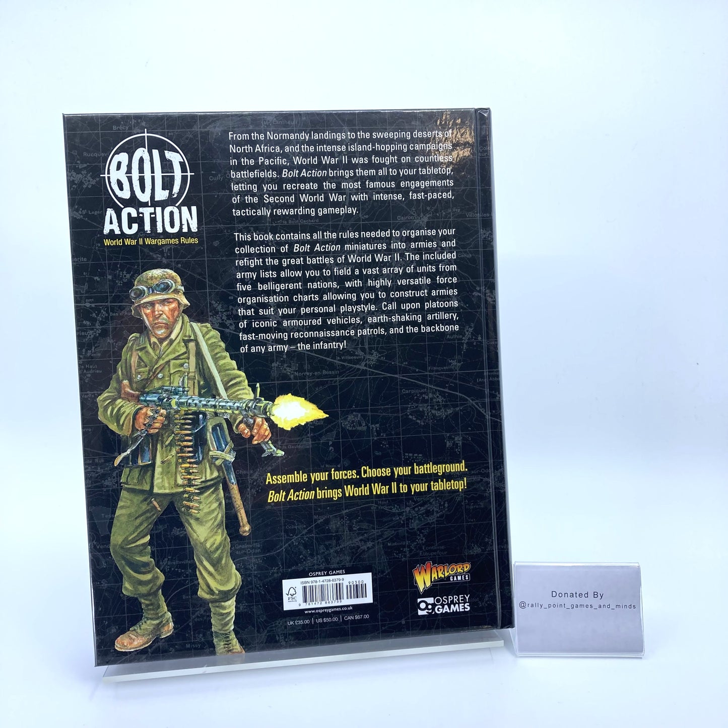 Bolt Action Third Edition Rulebook signed by John Stallard - Donated By @rally_point_games_and_minds