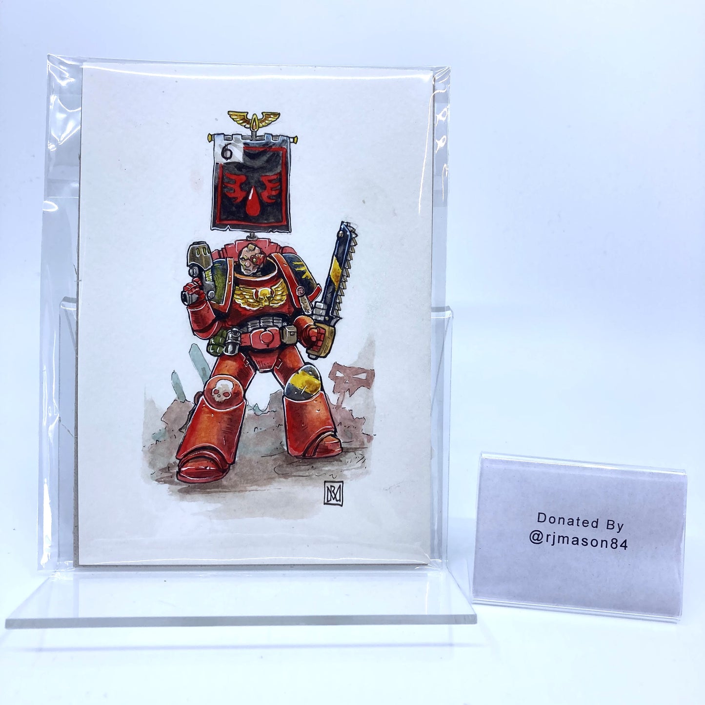 Blood Angels Sergeant Painting - Donated By @rjmason84