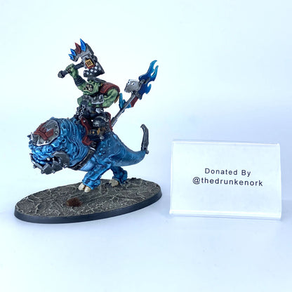 Ork Nob On Smasha Squig - Donated By @thedrunkenork