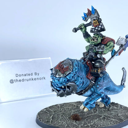 Ork Nob On Smasha Squig - Donated By @thedrunkenork