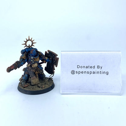 Space Marines Bladeguard Lieutenant - Donated By @spenspainting