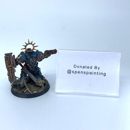 Space Marines Bladeguard Lieutenant - Donated By @spenspainting
