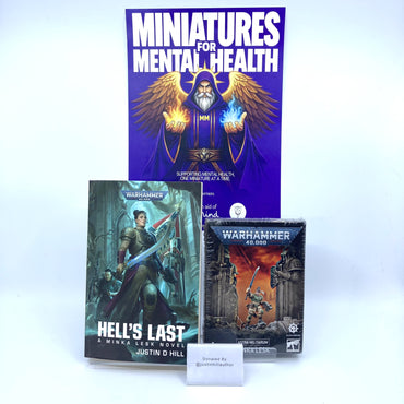Minka Lesk & Hell's Last signed by Justin D Hill - Donated By @justinhillauthor