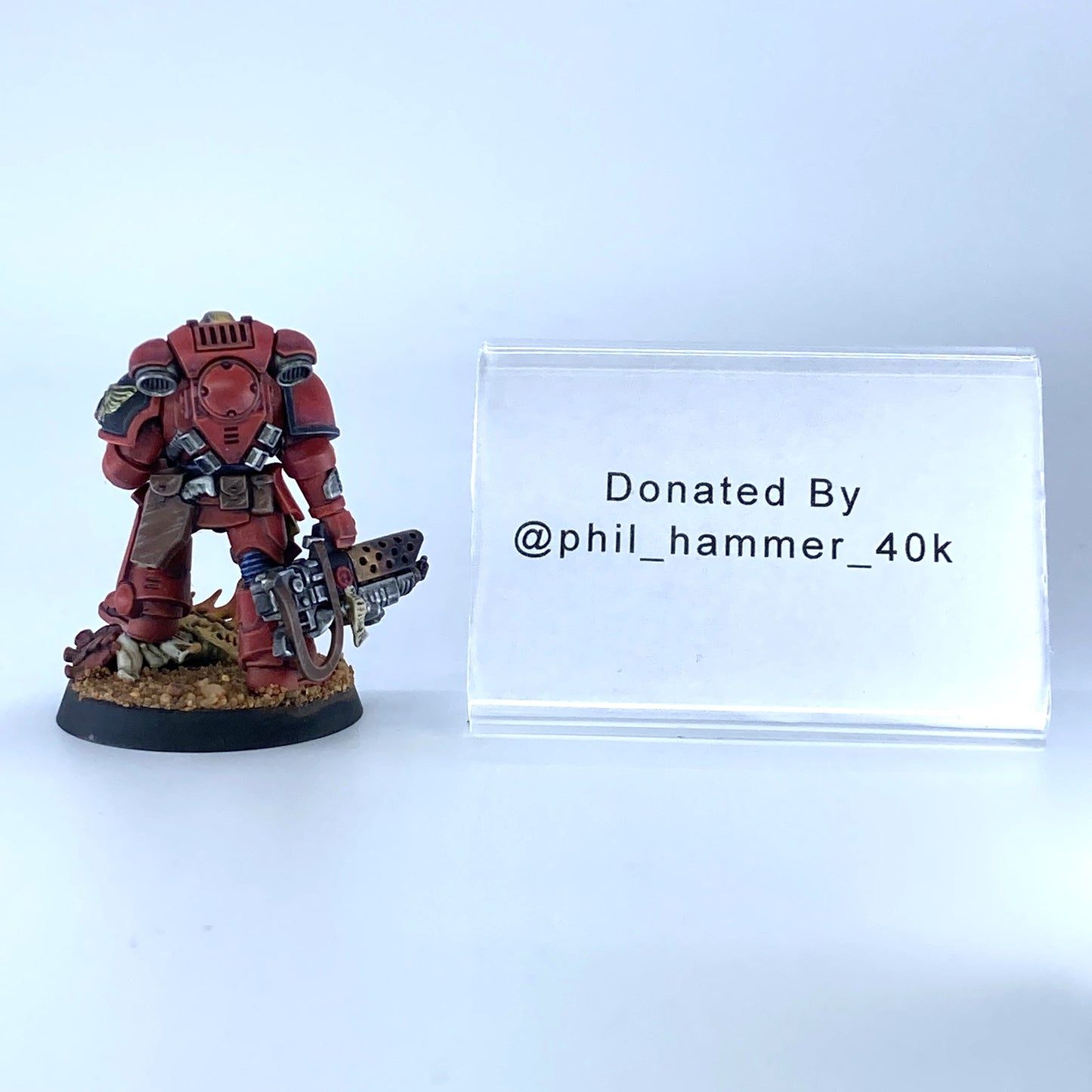 Space Marines Infernus Sergeant - Donated By @phil_hammer_40k