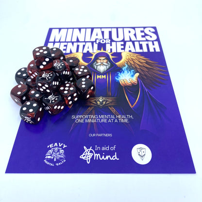 Tabletop Tactics Custom Red Dice Set - Donated By @tabletoptactics