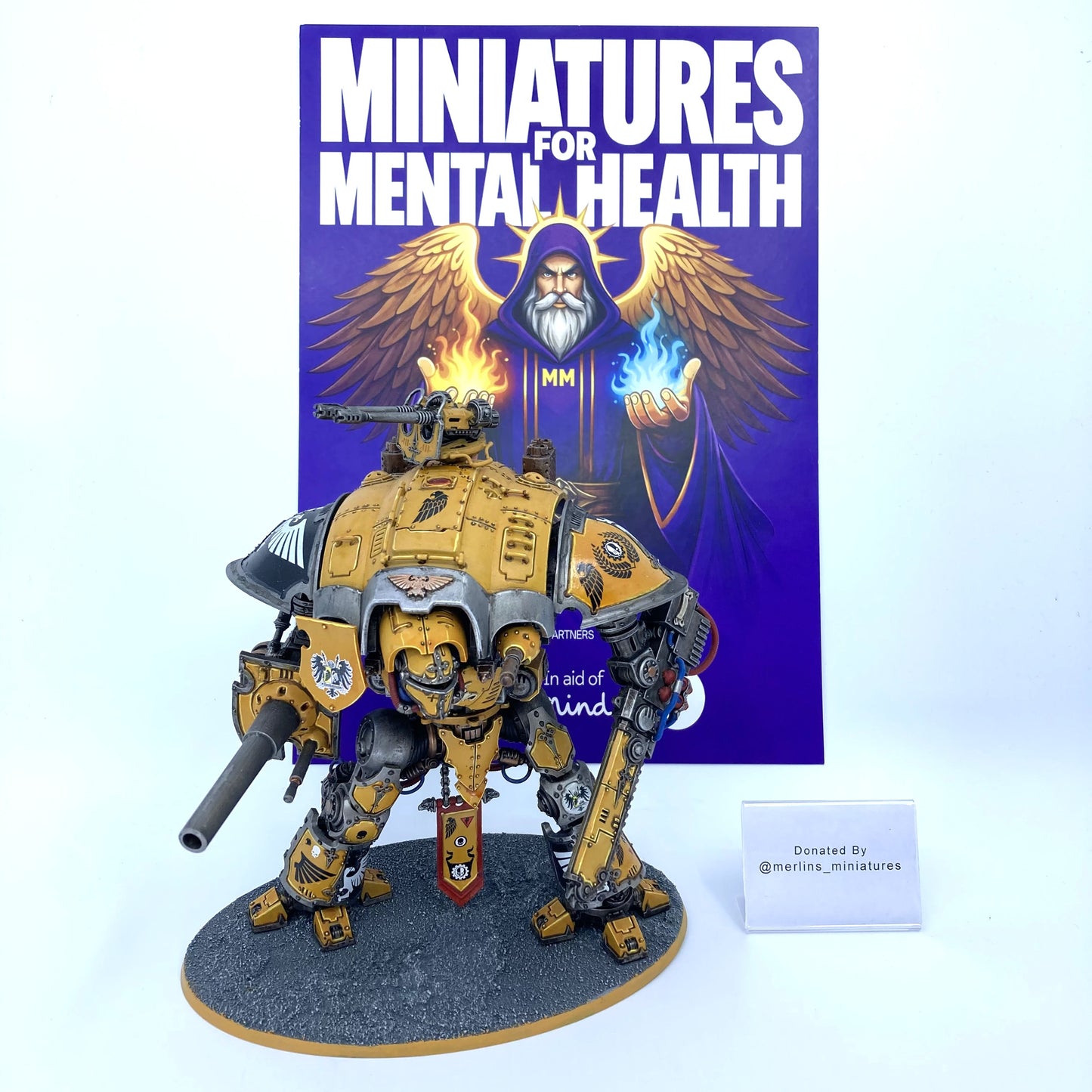 House Hawkshroud Knight Questoris - Donated By @merlins_miniatures