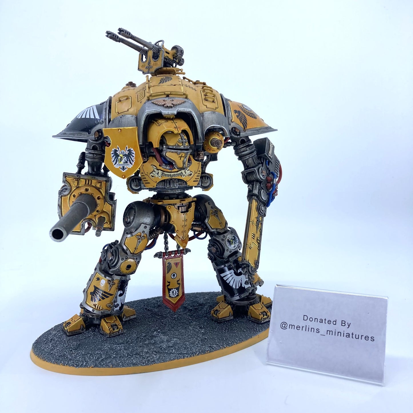 House Hawkshroud Knight Questoris - Donated By @merlins_miniatures
