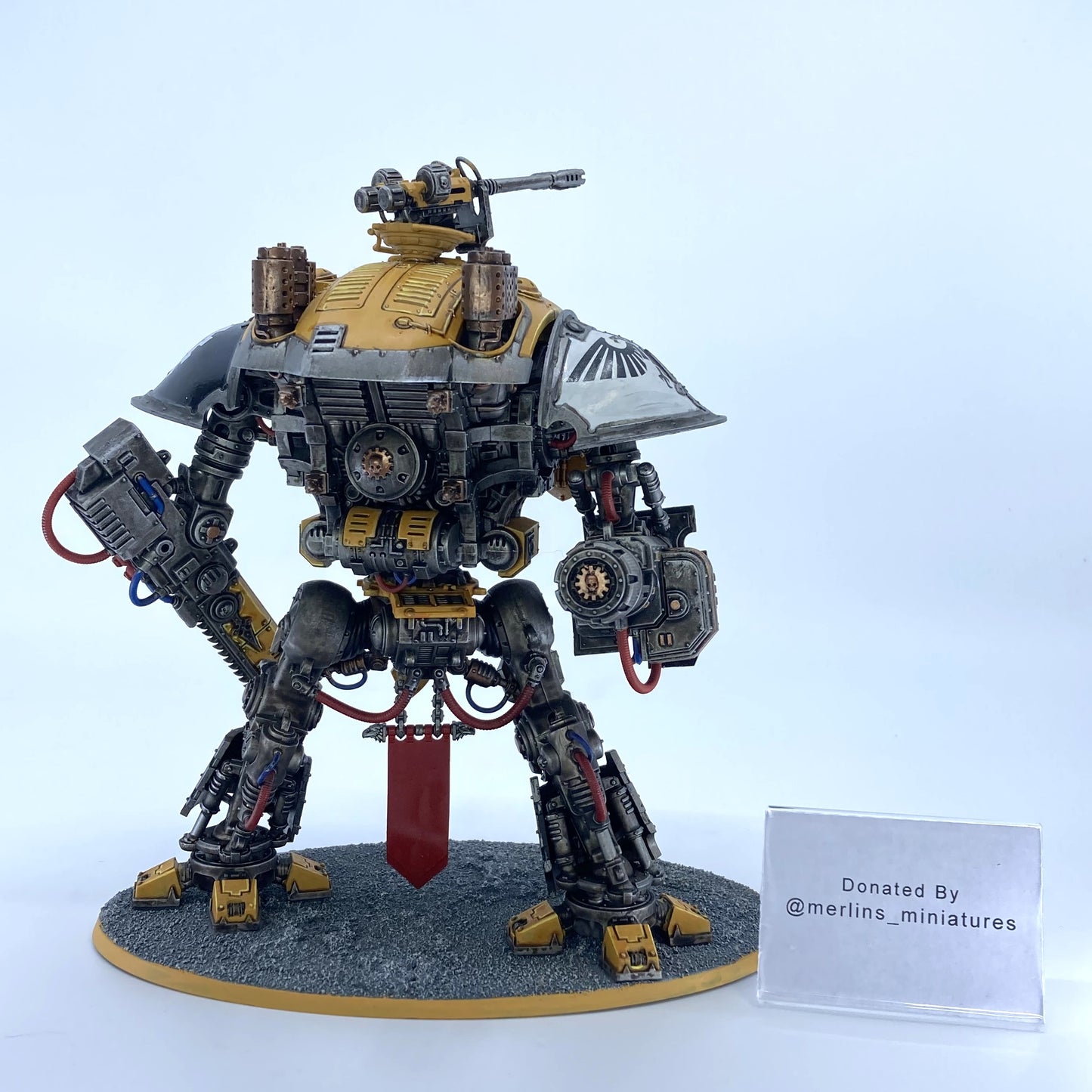 House Hawkshroud Knight Questoris - Donated By @merlins_miniatures