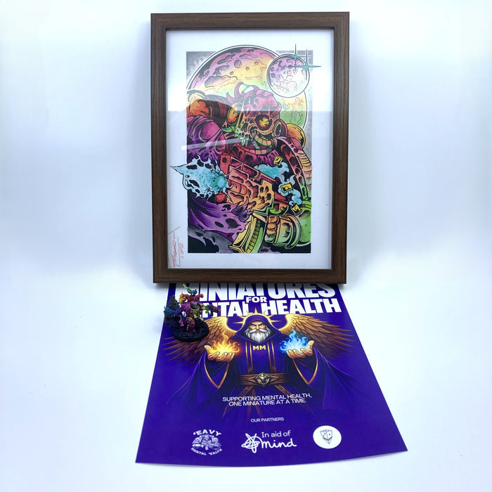 Death Guard Champion & Framed Art Print - Donated By @theboypaints