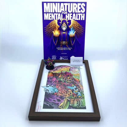 Death Guard Champion & Framed Art Print - Donated By @theboypaints