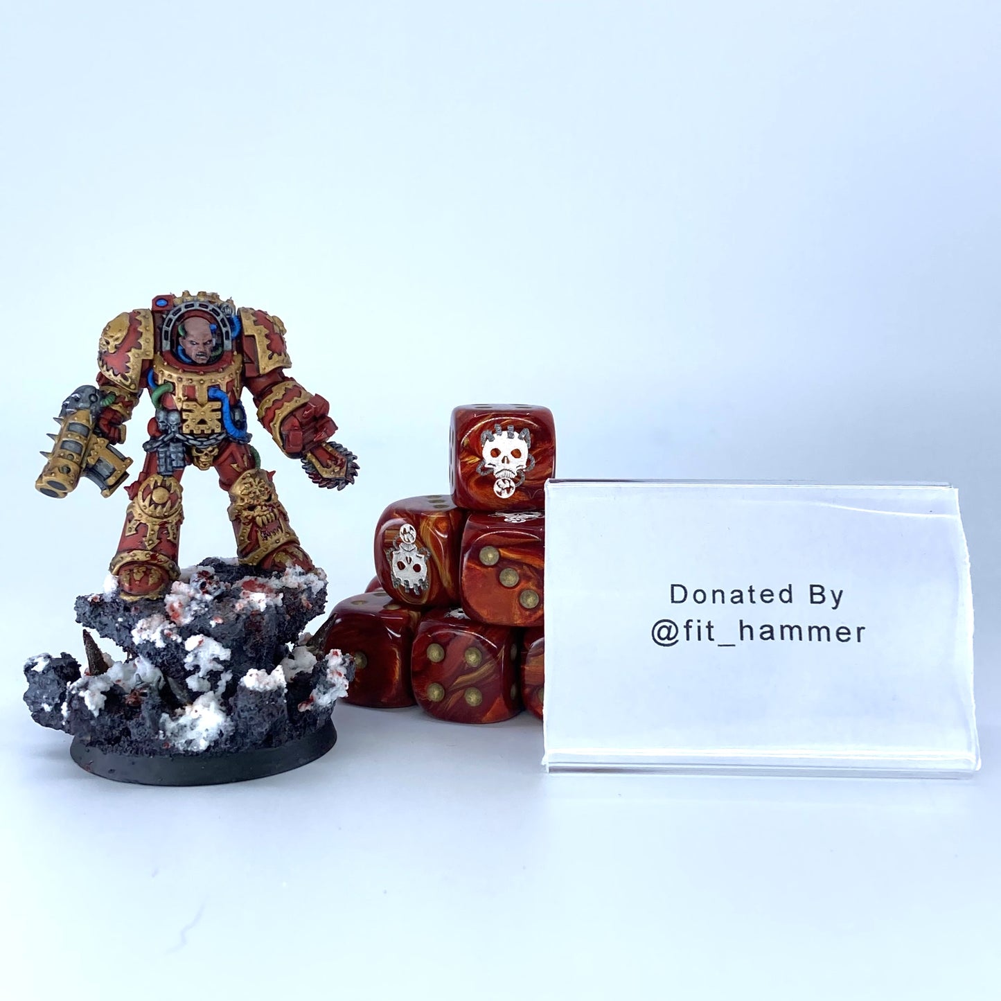 Azrakh The Annihilator & Custom Dice Set - Donated By @fit_hammer