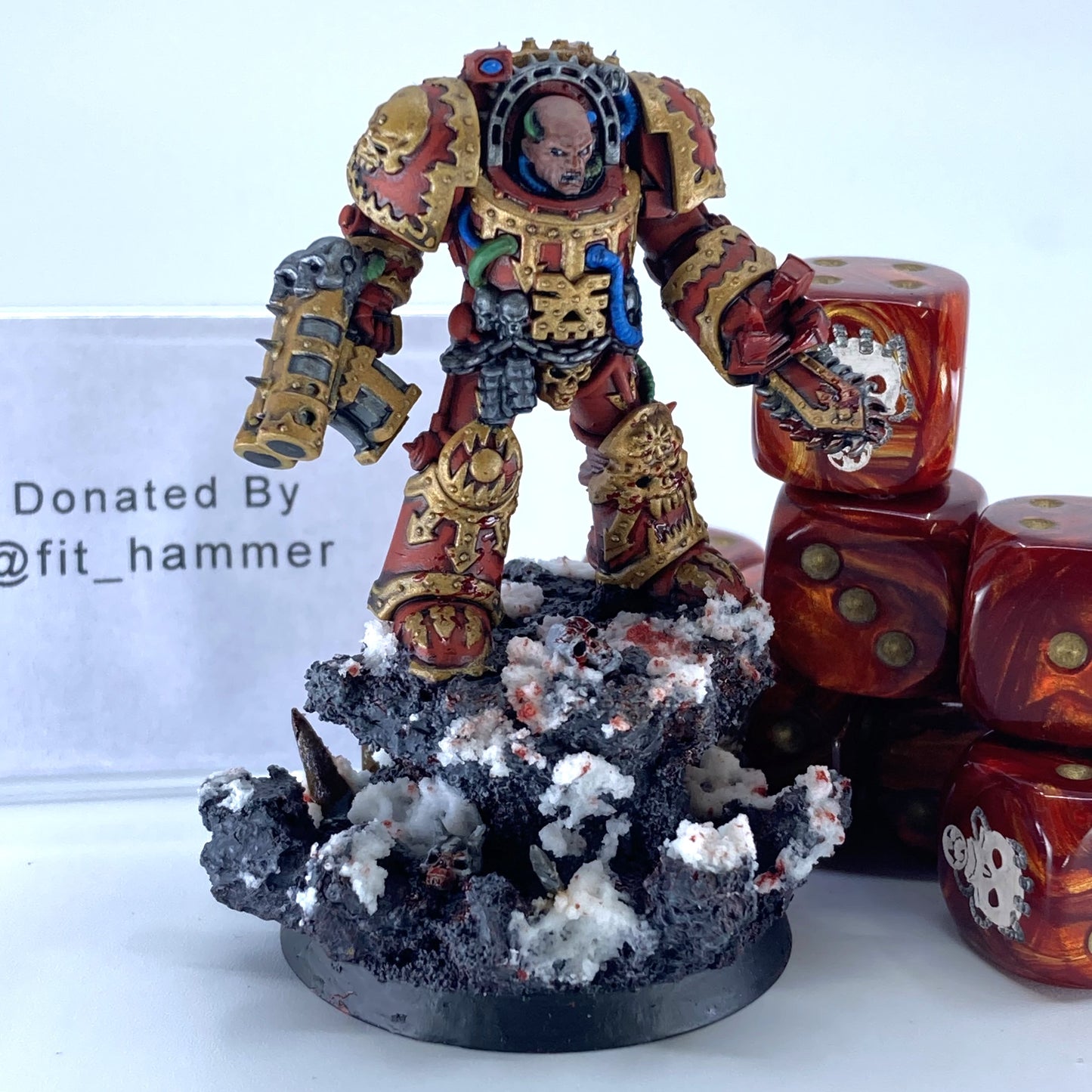 Azrakh The Annihilator & Custom Dice Set - Donated By @fit_hammer