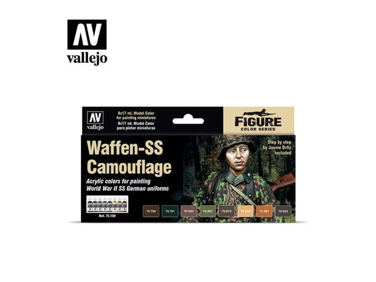 Waffen SS Camoflague Paint Set - Brand New - Acrylicos Vallejo