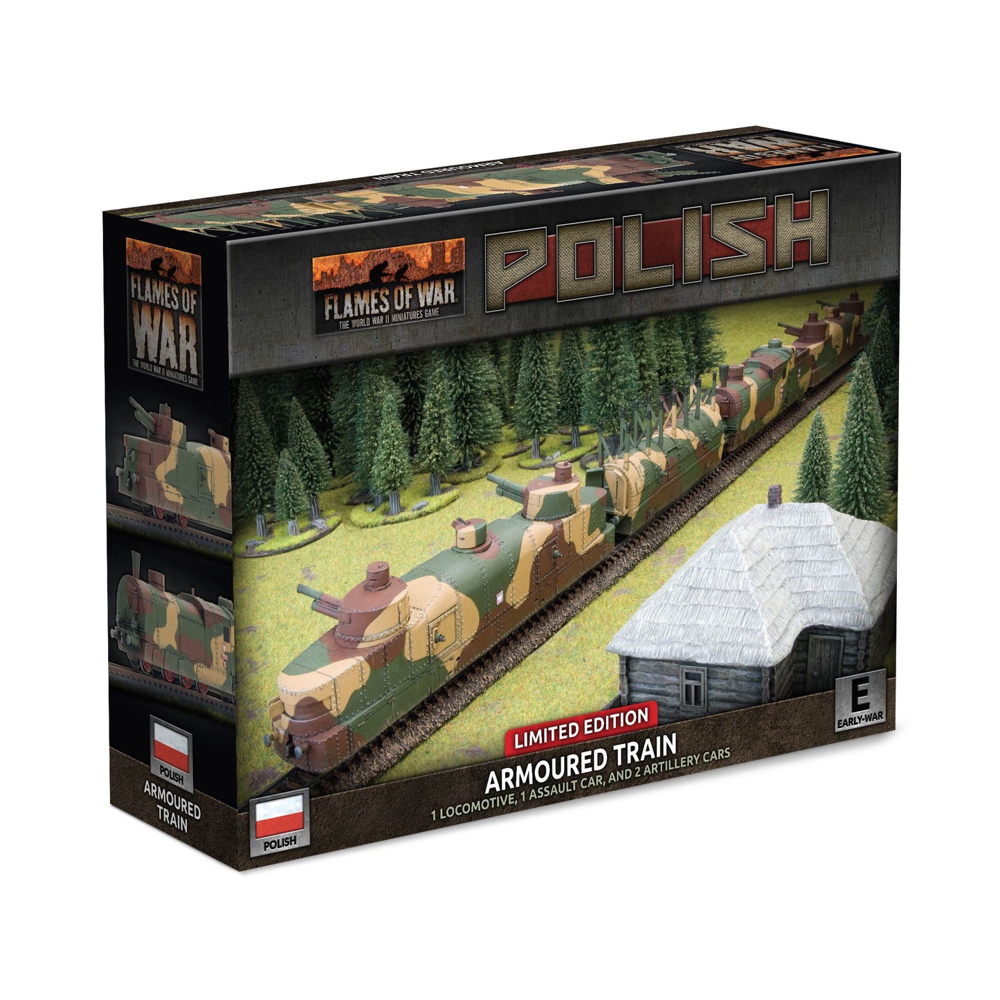 Pre-order: Polish Armoured Train - Limited Edition - Early War - Battlefront Miniatures - Brand New