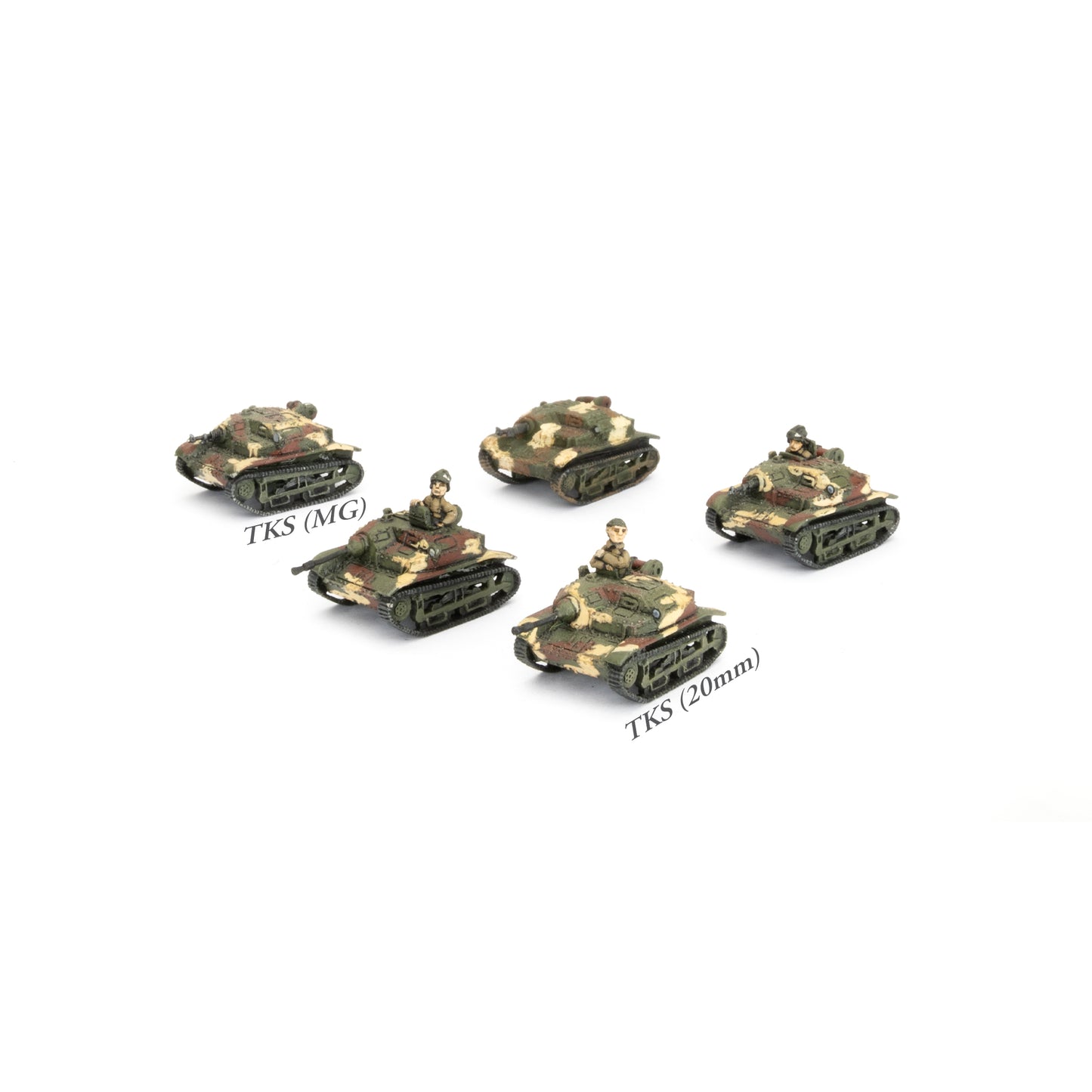 Pre-order: Polish TKS Tankette Platoon - Early War - Battlefront Miniatures - Brand New