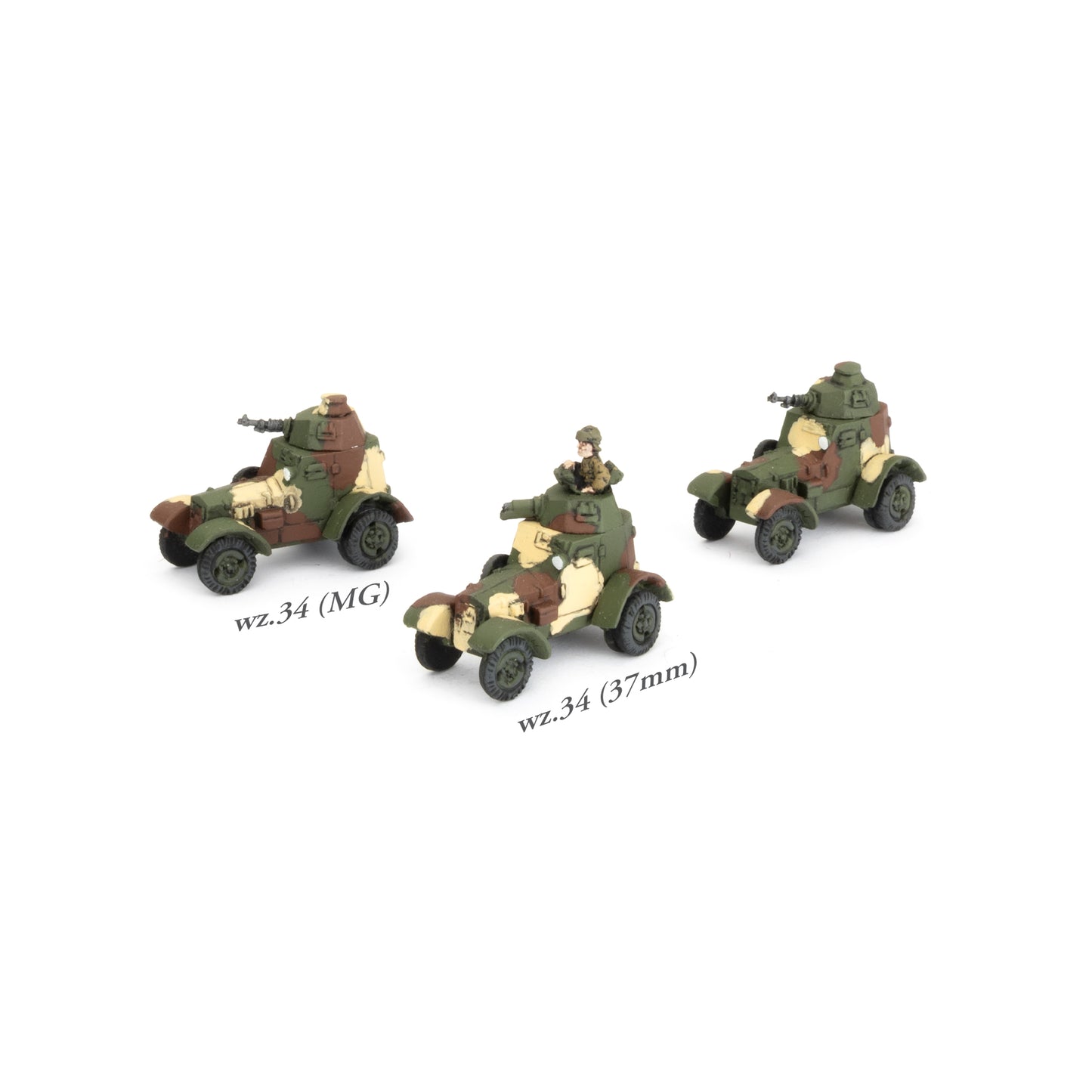 Pre-order: Polish wz.34 Armoured Car Platoon - Early War - Battlefront Miniatures - Brand New