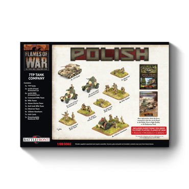 Pre-order: Polish 7TP Tank Company - Early War - Battlefront Miniatures - Brand New