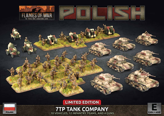 Pre-order: Polish 7TP Tank Company - Early War - Battlefront Miniatures - Brand New