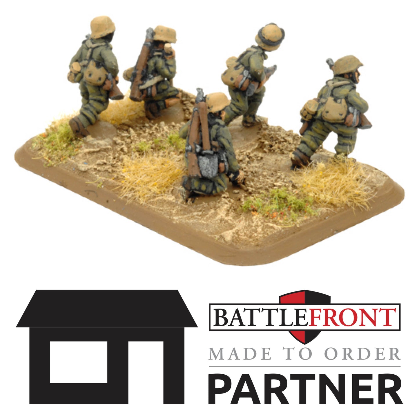 Pre-order: Afrika Korps DAK Pioneer Platoon - Made to Order - Battlefront Miniatures