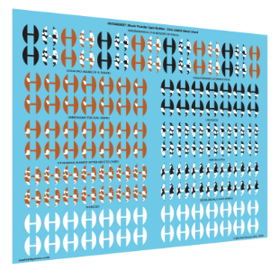 Pre-order: Zulu: Zulu Impi Shield Decal Transfer Sheet - Black Powder Epic Battles - Warlord Games - Brand New