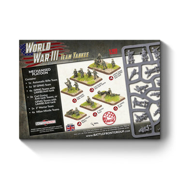 Pre-order: WW3: Mechanised Infantry Platoon - Team Yankee - Battlefront Miniatures - Brand New