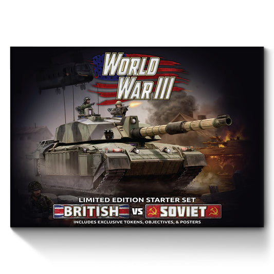 Pre-order: WW3: British vs Soviet Limited Edition Starter Set - Team Yankee - Battlefront Miniatures - Brand New