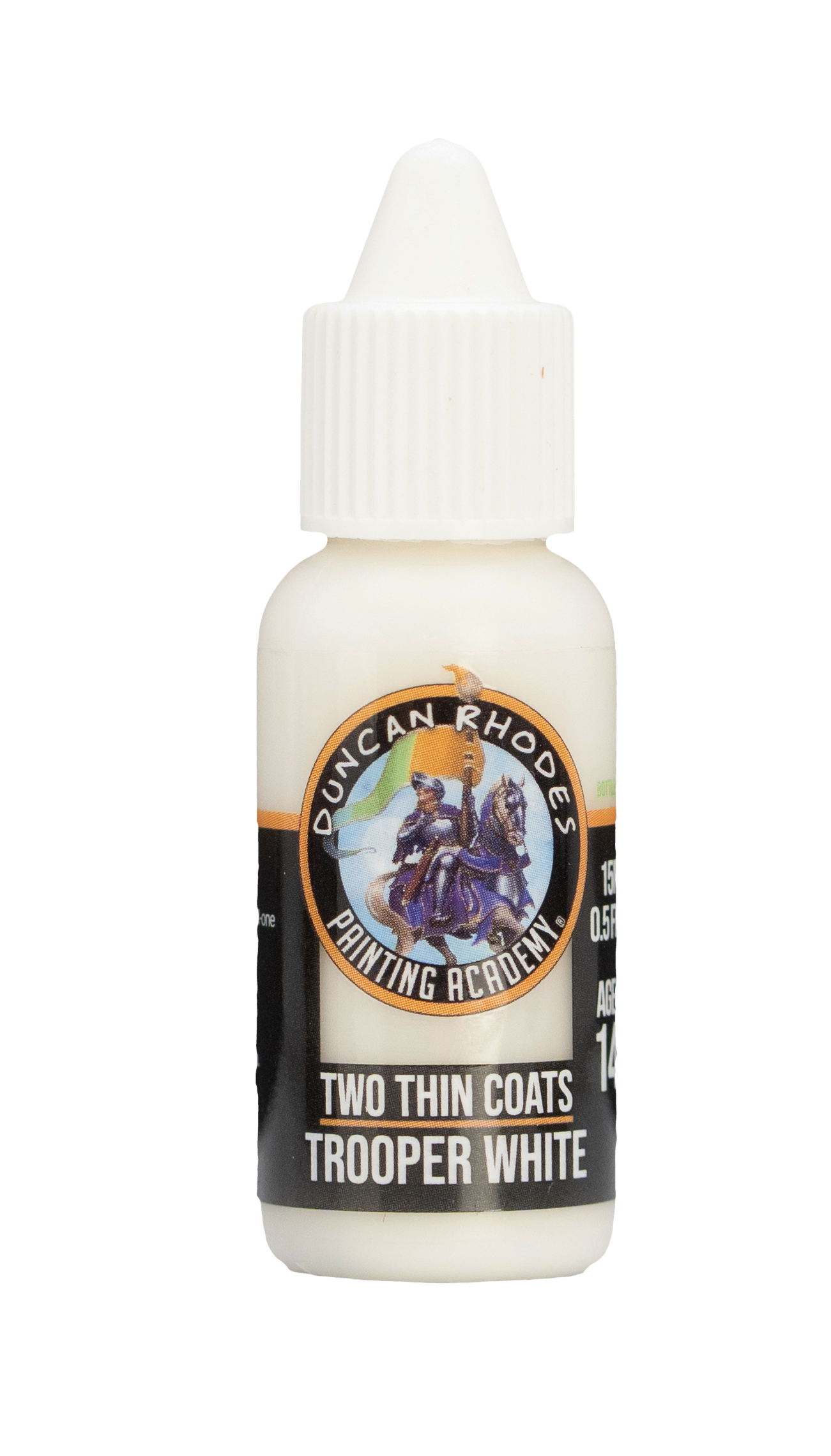 Trooper White Two Thin Coats Paints Duncan Rhodes Painting Academy - 15ml