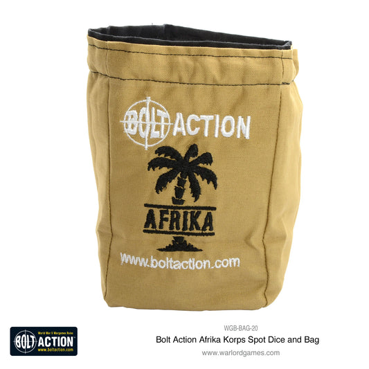 Afrika Korps Dice Bag - Brand New - Warlord Games