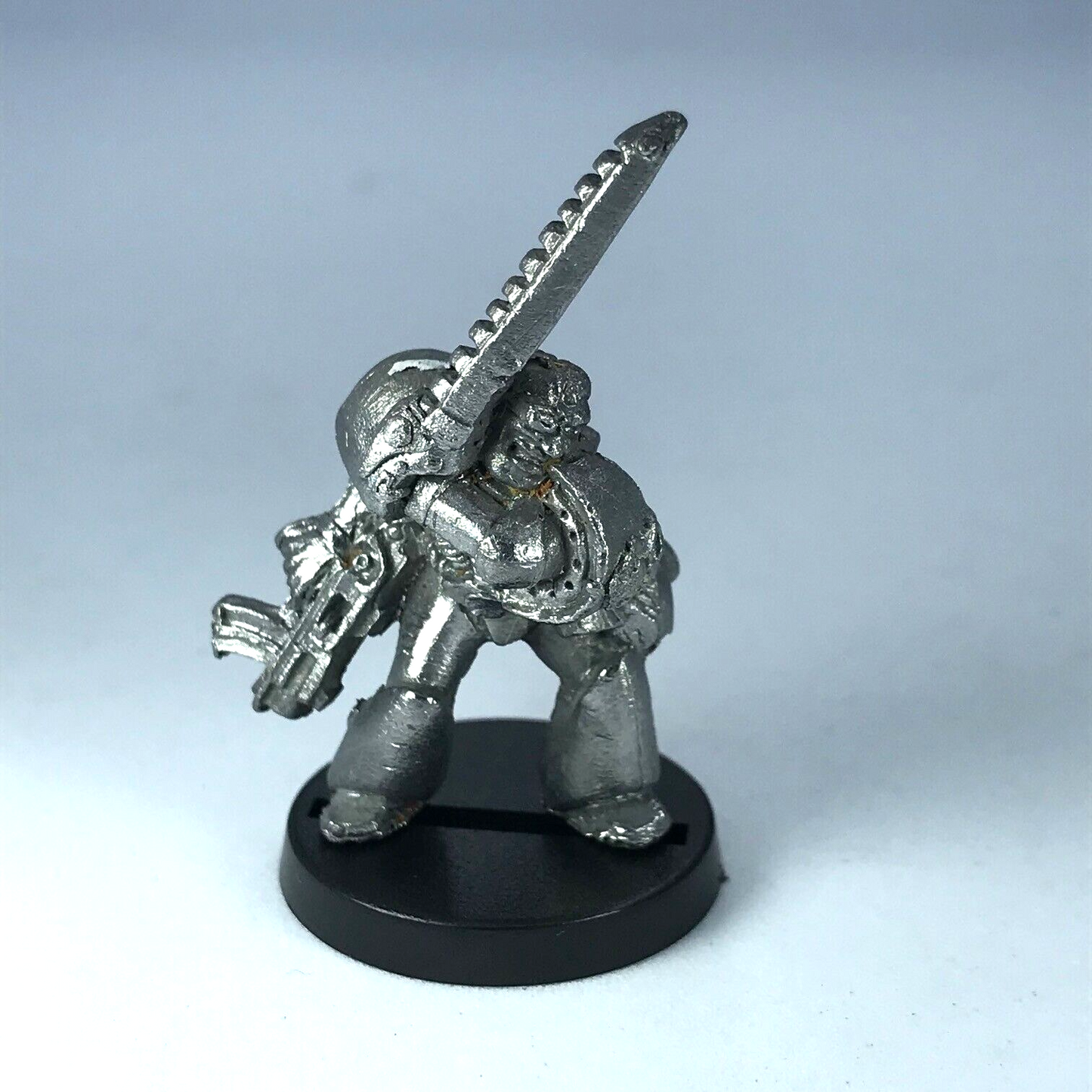 Classic Metal Space Marine with Chainsaw Sword Rogue Trader Warhammer 40K X11997