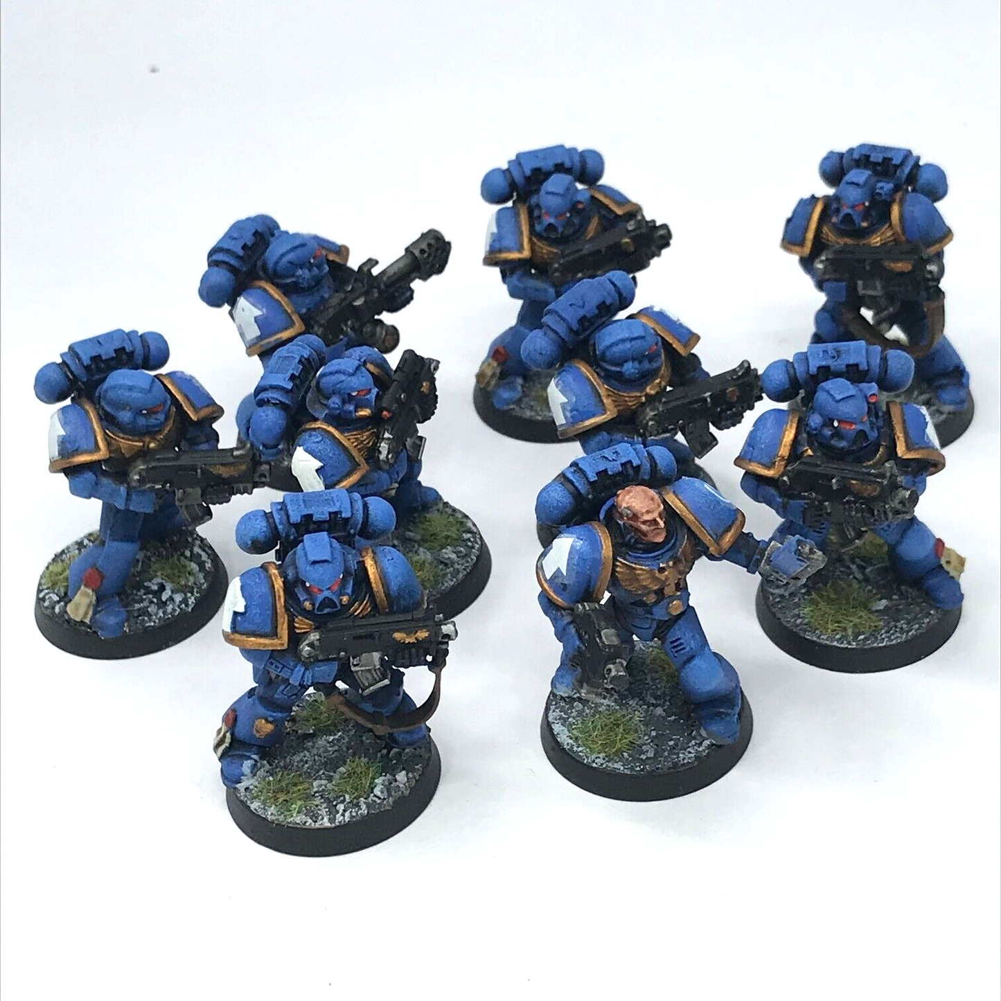 Space Marine Tactical Squad Ultramarines - Painted - Warhammer 40K C2555