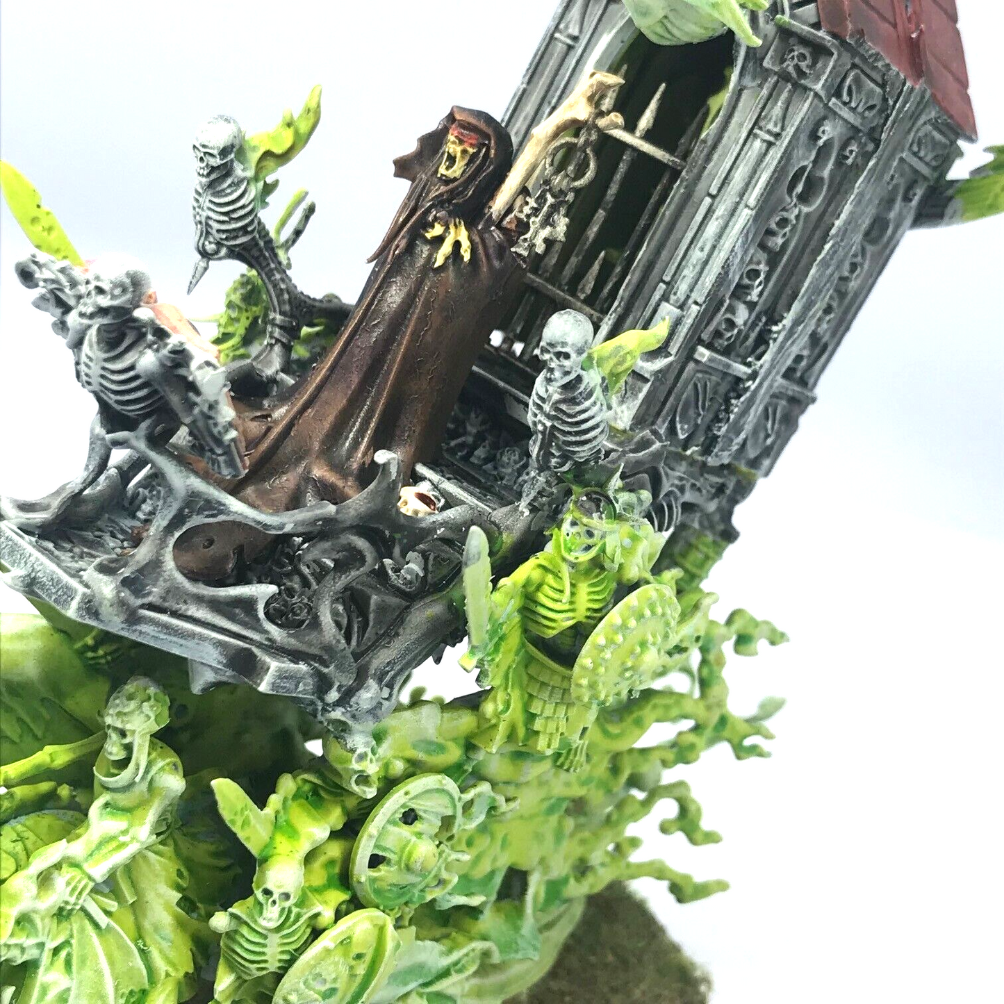 Battlemage on Throne - Death Themed Conversion - Warhammer Age of Sigmar