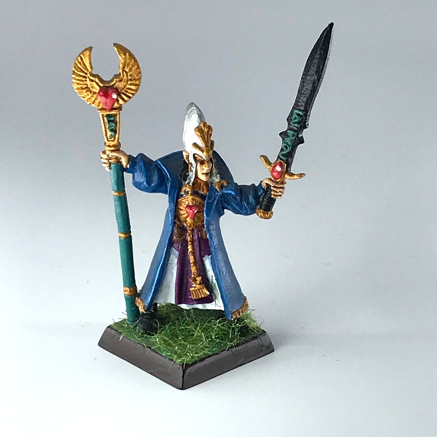 High Elves Dismounted Mage - Warhammer Fantasy Games Workshop Painted X13558