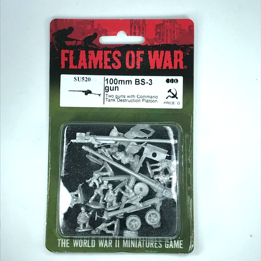 Metal Soviet 100mm BS-3 Gn Platoon WW2 Blister - Flames of War C259