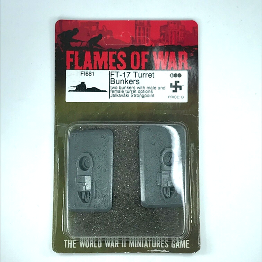 FT-17 Finnish Turret Bunkers Blister WW2 - Flames of War C649