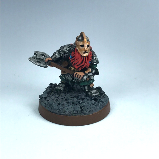 Metal Dwarf Khazad Guard LOTR - Painted - Warhammer / Lord of the Rings X3937