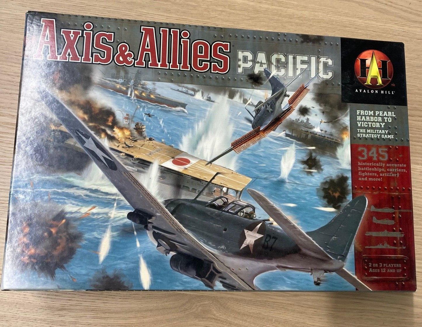 Axis and Allies Pacific Board Game - Avalon Hill Games - Unsure if Complete W153