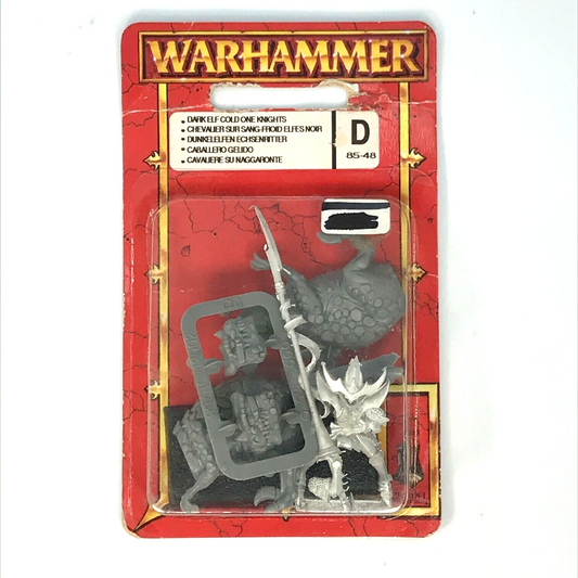 Metal Dark Elf Elves Cold One Knight Blister - Warhammer Fantasy C1233