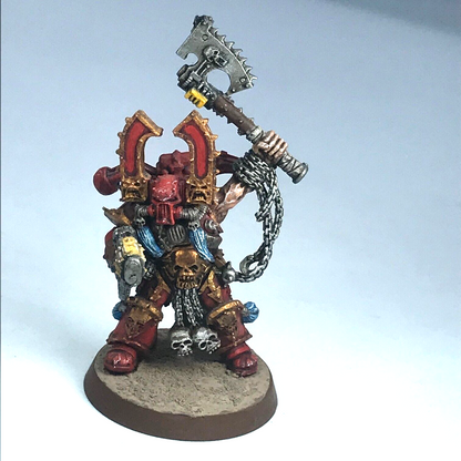 Metal Chaos Space Marine Khorne Champion - Painted - Warhammer 40K X5204