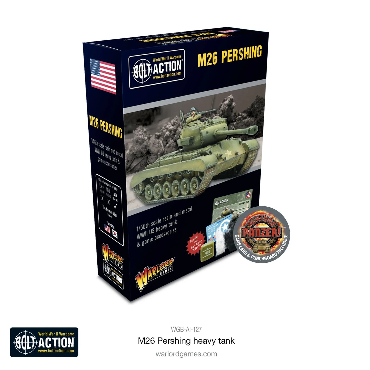 M26 Pershing Heavy Tank US - Warlord Games Bolt Action Miniatures