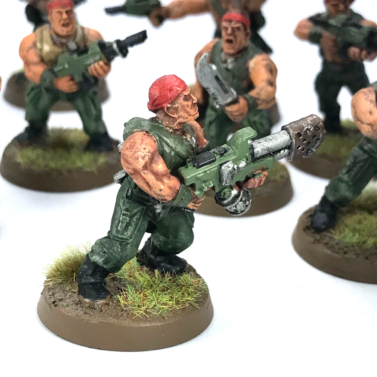 Imperial Guard Catachan Jungle Fighter Squad  - Painted - Warhammer 40K C3828