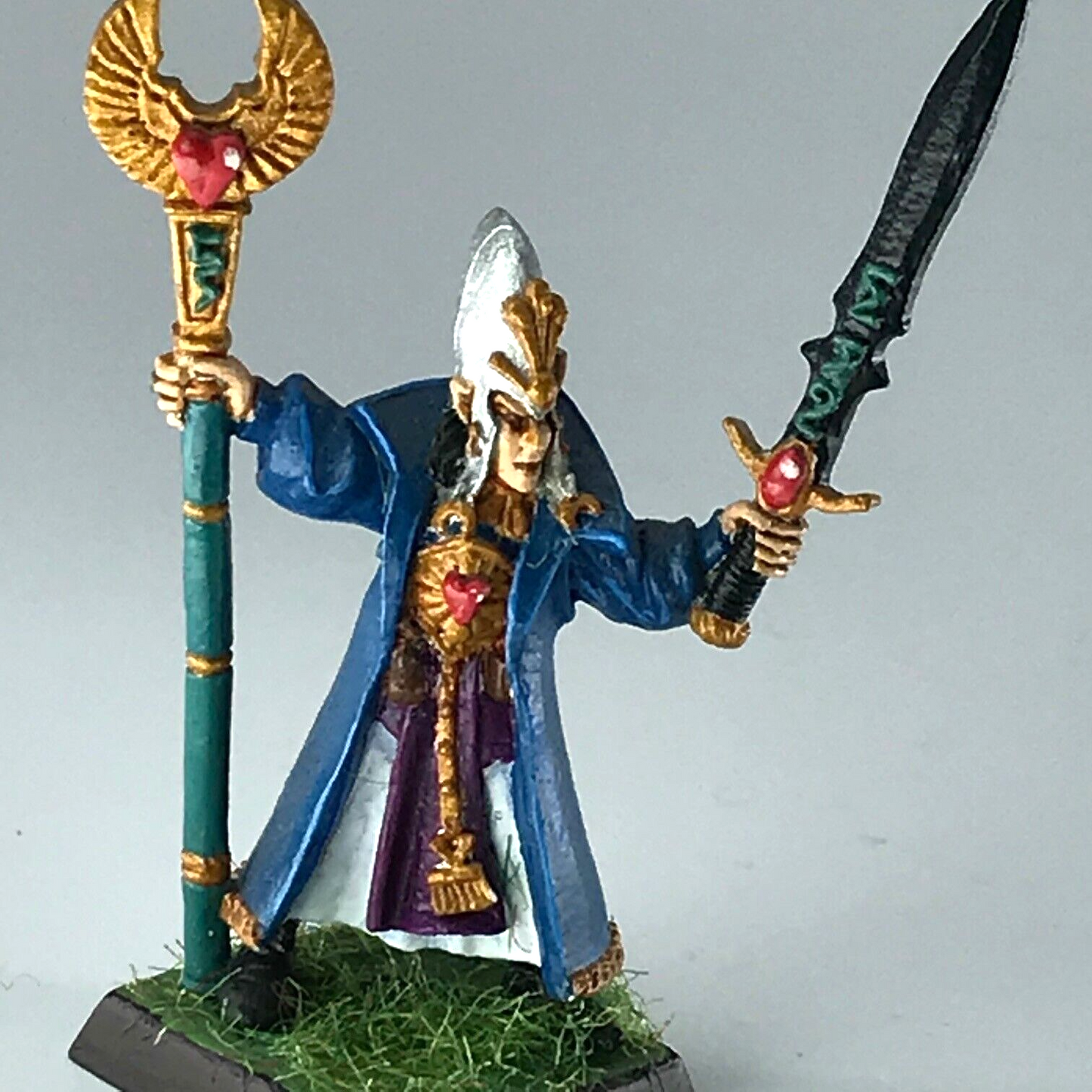 High Elves Dismounted Mage - Warhammer Fantasy Games Workshop Painted X13558