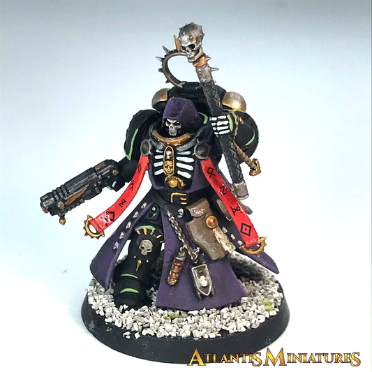 Painted Primaris Space Marine Chaplain Command HQ - Warhammer 40K C710