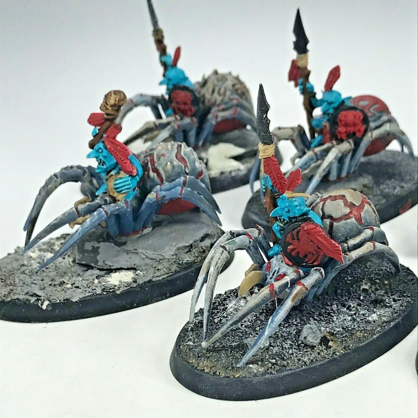 Grot Spider Riders Gloomspite Gitz Goblins - Painted - Warhammer Fantasy C1728