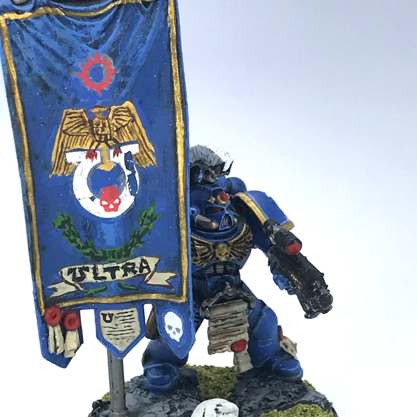 Classic Space Marine Ultramarine Company HQ Banner - Warhammer 40K C3760