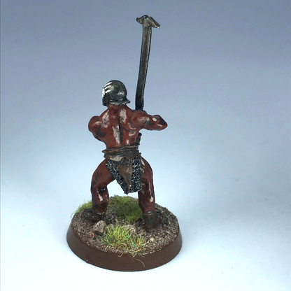 Uruk Hai Beserker - LOTR Warhammer Lord of the Rings Painted Metal X9262