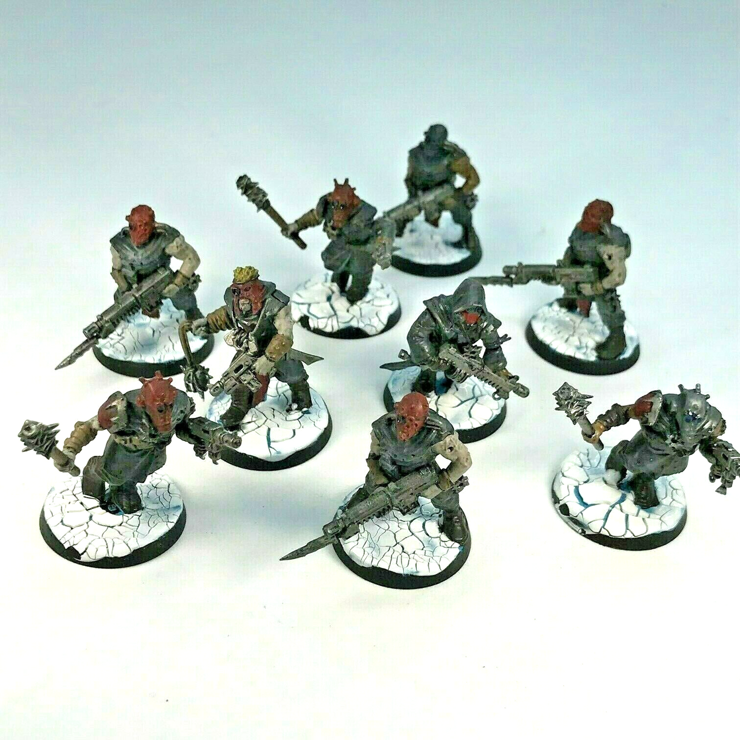 Chaos Space Marine Cultists - Painted - Warhammer 40K C2458