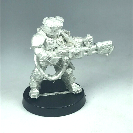 Metal Imperial Guard Kasrkin Stormtrooper Flamethrower - Warhammer 40K X7915